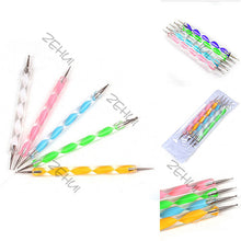 5 Pieces Nail Art Decorations Dotting Pens Tools Set Professional Painting Pen for False Nail Tips UV Nail Gel Polish SM6
