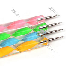 5 Pieces Nail Art Decorations Dotting Pens Tools Set Professional Painting Pen for False Nail Tips UV Nail Gel Polish SM6