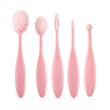 5 Pieces/set Cosmetic Oval Makeup Brushes Set Blush Powder Foundation Beauty Eyeshadow Toothbrush Kit Tool SM6
