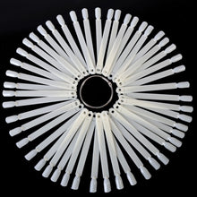 50 Pieces False Display Nail Art Fan Wheel Polish Practice Tip Sticks Design Decor Set  SM6