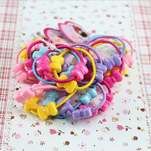 50Pcs Cartoon Animal Shape Elastic Hair B s Baby Mini Rubber B  Hair Rope Ponytail Holder for Kids Girl SM6