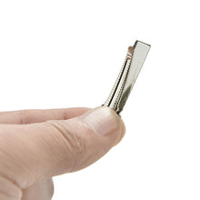 50Pcs Silver Flat Metal Single Prong Alligator Hair Clips Barrette For Bows DIY Accessories Hairpins SM6