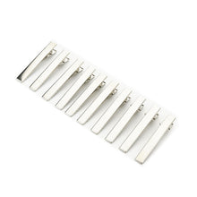 50Pcs Silver Flat Metal Single Prong Alligator Hair Clips Barrette For Bows DIY Accessories Hairpins SM6