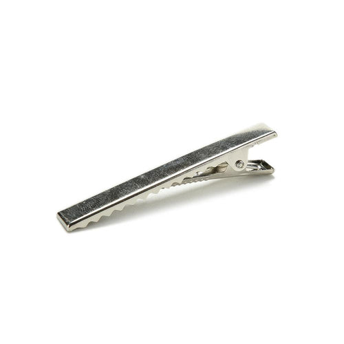 50Pcs Silver Flat Metal Single Prong Alligator Hair Clips Barrette For Bows DIY Accessories Hairpins SM6