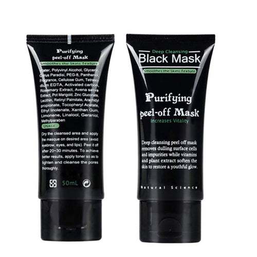 50ml Blackhead Remover Deep Cleansing Purifying Peel Off Acne Black Mud Face Mask SM6