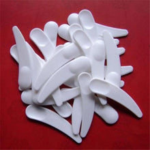 50pcs Mini Cosmetic Spatula Scoop Disposable Mask White Plastic Spoon Makeup Maquillage Tools SM6