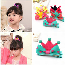 5Pcs Kid Girl Baby Princess Barrette Ribbon Crown Molding Hairpin Hair Clips SM6