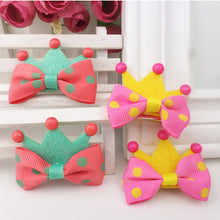 5Pcs Kid Girl Baby Princess Barrette Ribbon Crown Molding Hairpin Hair Clips SM6