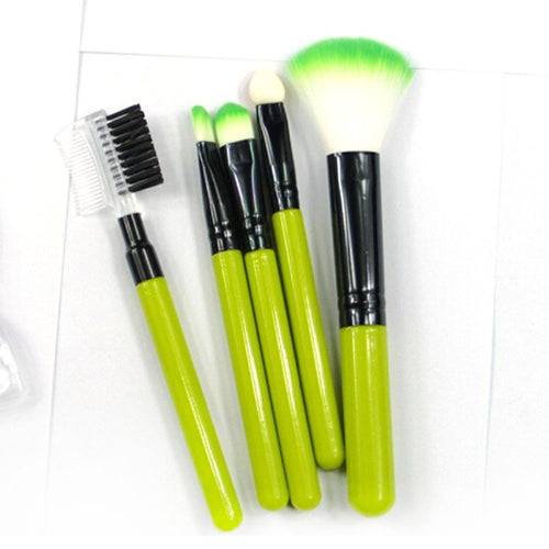 5pcs Makeup Blush Eyeshadow Leopard Brushes Lipstic Cosmetic Make Up Brush Set Tool NewSM6
