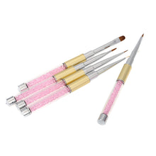 5Pcs Nail Brush Set Nail Art UV Gel Salon Pen Nail Art Design Pen Set Painting Dotting Brush Kit Tool SM6