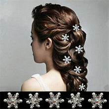 5Pcs Wedding Bridal Pearl Hair Pins Crystal Hair Stick Woman Pearl Flower Hair Clips Hair Jewelry Accessories SM6