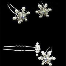 5Pcs Wedding Bridal Pearl Hair Pins Crystal Hair Stick Woman Pearl Flower Hair Clips Hair Jewelry Accessories SM6
