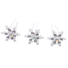 5Pcs Wedding Bridal Pearl Hair Pins Crystal Hair Stick Woman Pearl Flower Hair Clips Hair Jewelry Accessories SM6