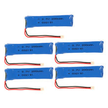 5pcs 37V 200mAh 30C Upgrade Lipo Battery with 5 in 1 Charger Set for Blade Inductrix Tiny Whoop BLH87008580 RC DroneQuadcopter SM6