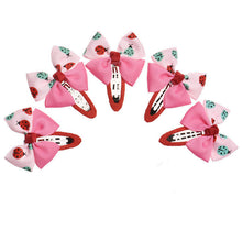 5pcs Children Bow Small Hairpin Baby Boutique Girl's Small Ladybug Patten Hairclips Children Hair Accessories #3546 SM6