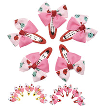 5pcs Children Bow Small Hairpin Baby Boutique Girl's Small Ladybug Patten Hairclips Children Hair Accessories #3546 SM6