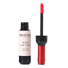 6 Colors Red Wine Bottle Stained Matte Lip Gloss Tint Liquid Lipstick Easy to Wear Non-stick Lipgloss SM6