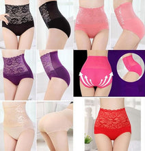 6 Colors Sexy Lace Flower Panties Women Underwear High Waist Body Shaper Hip Women Panties Intimates Briefs SM6