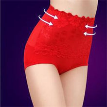 6 Colors Sexy Lace Flower Panties Women Underwear High Waist Body Shaper Hip Women Panties Intimates Briefs SM6
