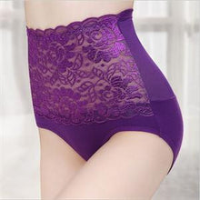 6 Colors Sexy Lace Flower Panties Women Underwear High Waist Body Shaper Hip Women Panties Intimates Briefs SM6