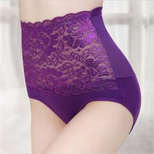 6 Colors Sexy Lace Flower Panties Women Underwear High Waist Body Shaper Hip Women Panties Intimates Briefs SM6