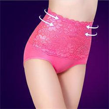 6 Colors Sexy Lace Flower Panties Women Underwear High Waist Body Shaper Hip Women Panties Intimates Briefs SM6