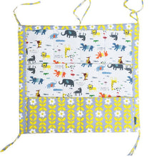 60*50cm MuslinTree Animal Printed Baby Cot Bed Hanging Storage Bag Crib Organizer Toy Diaper Pocket for Crib Bedding Set SM6