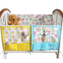 60*50cm MuslinTree Animal Printed Baby Cot Bed Hanging Storage Bag Crib Organizer Toy Diaper Pocket for Crib Bedding Set SM6