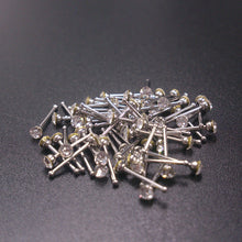 60Pcs Crystal Rhinestone Nose Piercing Bone Stud Stainless Surgical Steel Body Piercing Jewelry SM6