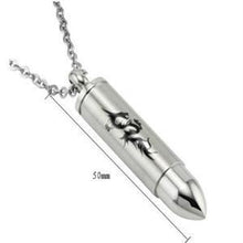 60cm Silver Stainless Steel Men Dragon Bullet Pendant Necklace Cool Chain Jewelry Gift Long Animal Necklace SM6