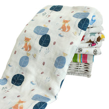 120x120cm Muslin Baby Cartoon Cute Swaddling Blanket born Infant Cotton Warm Swaddle Towel SM6