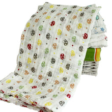 120x120cm Muslin Baby Cartoon Cute Swaddling Blanket born Infant Cotton Warm Swaddle Towel SM6