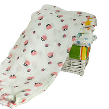 120x120cm Muslin Baby Cartoon Cute Swaddling Blanket born Infant Cotton Warm Swaddle Towel SM6
