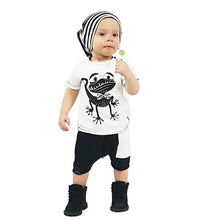 2pcs Baby Clothes Toddler Kids Boys Girls Frog Pattern T-shirt TopsShorts Pants Children Outfits Clothing Sets SM6