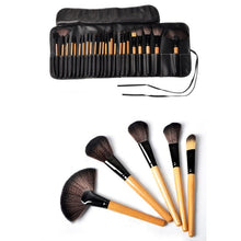 (24pcss ) Pro Makeup Brush Foundation Eye Shadows Lipsticks Powder Make Up Brushes Tools  PU Bag pincel maquiagem SM6