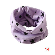 Boys Girls Collar Baby Heart Star Butterfly Scarf Cotton O Ring Neck Scarves Children Outdoor Ring Scarf SM6