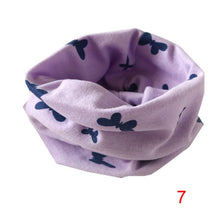 Boys Girls Collar Baby Heart Star Butterfly Scarf Cotton O Ring Neck Scarves Children Outdoor Ring Scarf SM6
