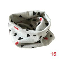Boys Girls Collar Baby Heart Star Butterfly Scarf Cotton O Ring Neck Scarves Children Outdoor Ring Scarf SM6