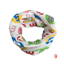 Baby Bibs Boys Girls Love Heart Cartoon Cute Scarf Cotton O Ring Collars Children Accessories Neckerchief Scarves SM6