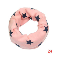 Baby Kids Cotton Scarf Boys Girl Star Printing O Ring Children Collar Child Neckerchief Scarves SM6