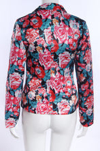 Casual Women One Button Jacket Slim Casual Business Blazer Suit Floral Coat Outwear SM6