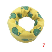 Child Scarf Boys Girls Kids Cute Cartoon O Ring Neckerchief Scarves Toddler Baby Scarf Warm Wear SM6