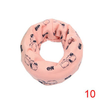 Child Scarf Boys Girls Kids Cute Cartoon O Ring Neckerchief Scarves Toddler Baby Scarf Warm Wear SM6