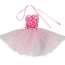 Kids Clothing Dresses For Girls Casual Flower Ball Gown Tutu Birthday Party Dress Solid Baby Children Clothes SM6