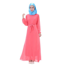Women Chiffon Long Sleeve LKaftan Abaya Jilbab Islamic Muslim Cocktail ong Dress SM6