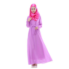 Women Chiffon Long Sleeve LKaftan Abaya Jilbab Islamic Muslim Cocktail ong Dress SM6
