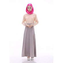 Women's Party Muslim Abaya Jilbab Islamic Maxi Dress Cocktail Long Sleeve Dress SM6