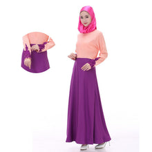 Women's Party Muslim Abaya Jilbab Islamic Maxi Dress Cocktail Long Sleeve Dress SM6