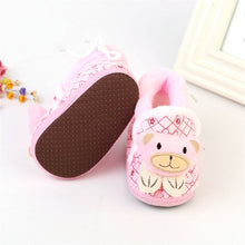 Baby Snow Boots Toddler shoes Baby Girl Shoes Knitted Cartoon Bear Infant born Baby Shoes Footwear LL4 SM6
