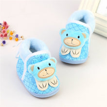 Baby Snow Boots Toddler shoes Baby Girl Shoes Knitted Cartoon Bear Infant born Baby Shoes Footwear LL4 SM6